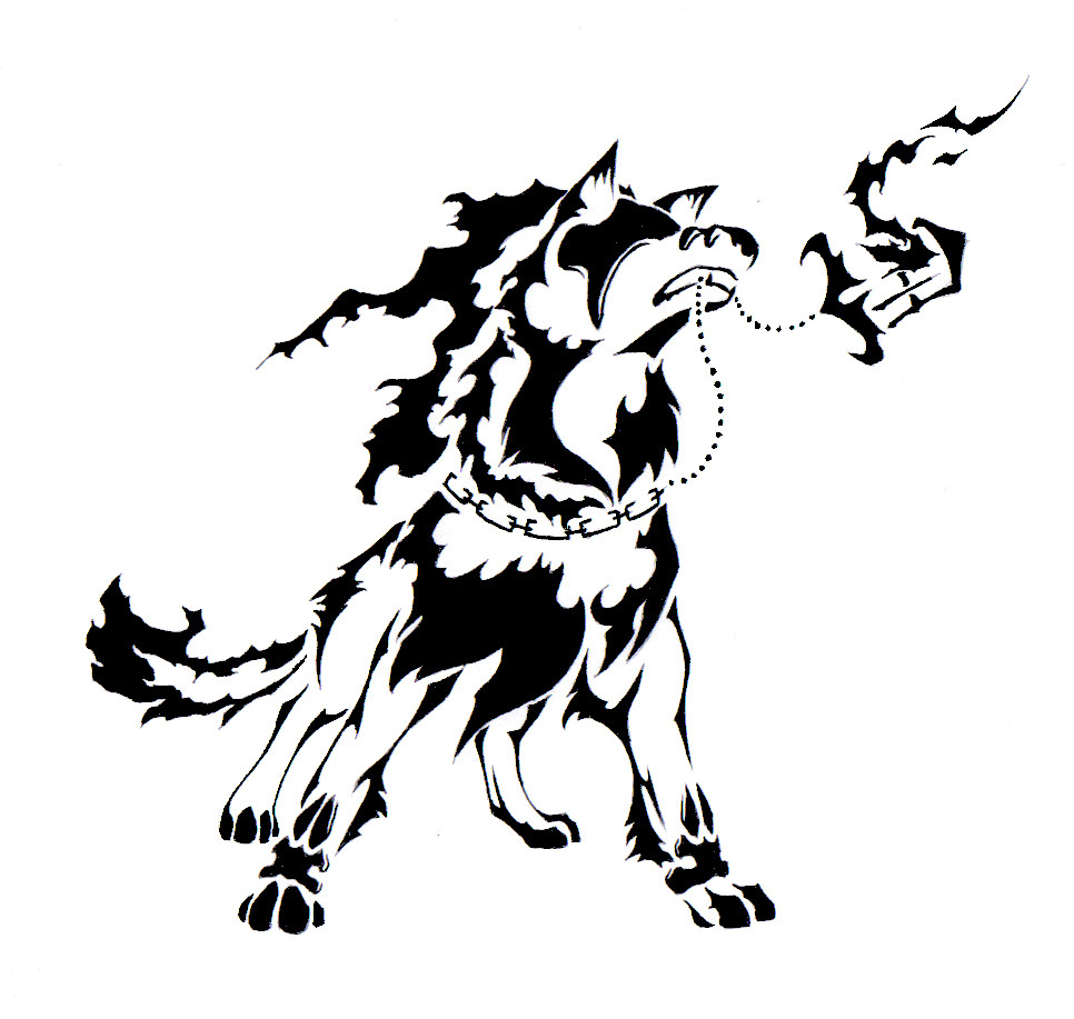 Fire_Wolf_Tribal_Tattoo_by_Canyx